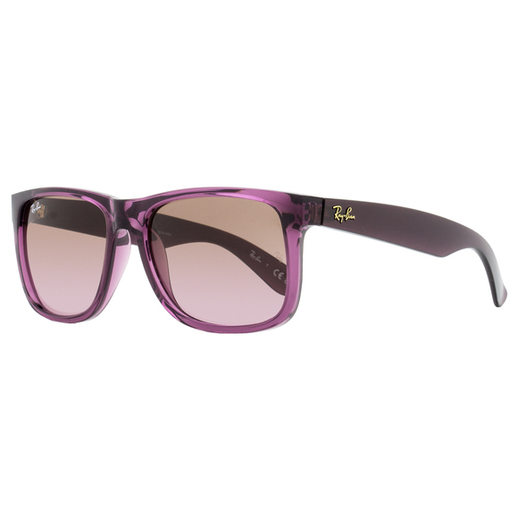 Ray-Ban Justin Sunglasses RB4165 6595/14 Transparent Violet 55mm - Picture 1 of 3